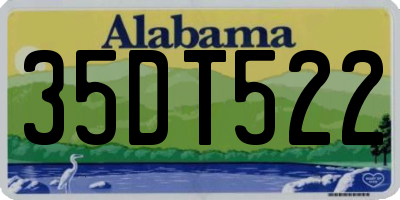 AL license plate 35DT522
