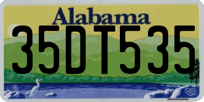 AL license plate 35DT535