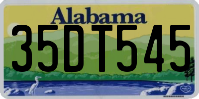 AL license plate 35DT545