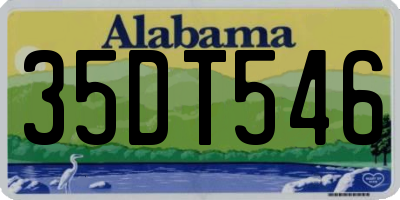 AL license plate 35DT546
