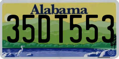 AL license plate 35DT553