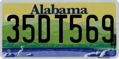 AL license plate 35DT569