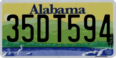 AL license plate 35DT594