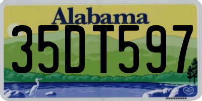 AL license plate 35DT597