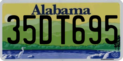 AL license plate 35DT695