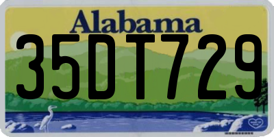 AL license plate 35DT729