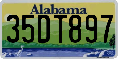 AL license plate 35DT897