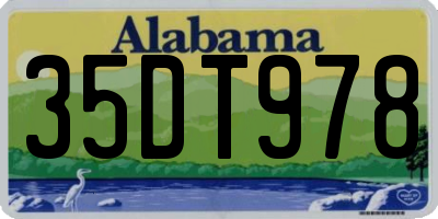 AL license plate 35DT978