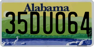 AL license plate 35DU064