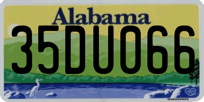 AL license plate 35DU066