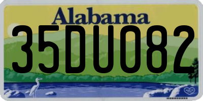 AL license plate 35DU082