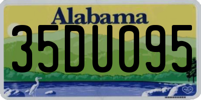 AL license plate 35DU095