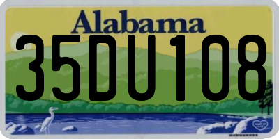 AL license plate 35DU108