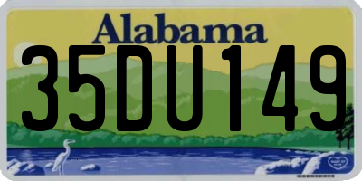AL license plate 35DU149