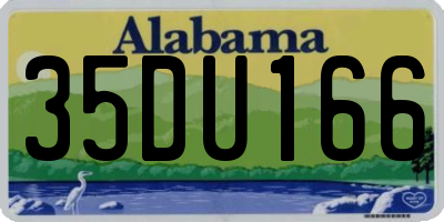 AL license plate 35DU166