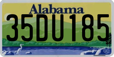 AL license plate 35DU185