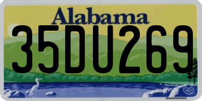 AL license plate 35DU269