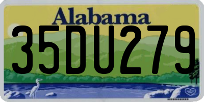 AL license plate 35DU279