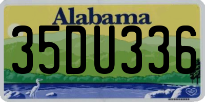AL license plate 35DU336
