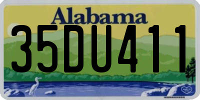 AL license plate 35DU411