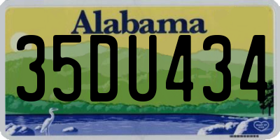 AL license plate 35DU434