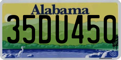 AL license plate 35DU450