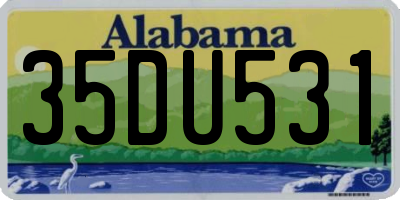 AL license plate 35DU531
