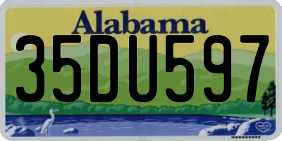 AL license plate 35DU597