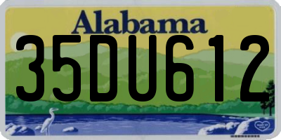 AL license plate 35DU612