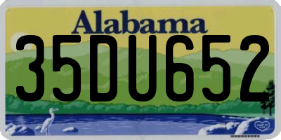 AL license plate 35DU652