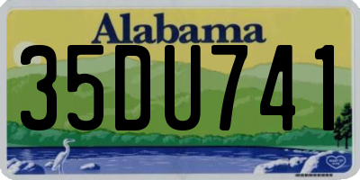 AL license plate 35DU741