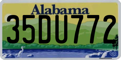 AL license plate 35DU772