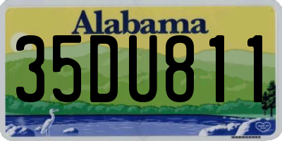 AL license plate 35DU811