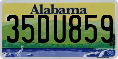 AL license plate 35DU859