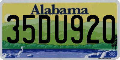 AL license plate 35DU920