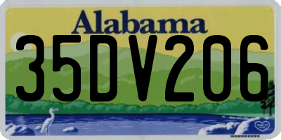 AL license plate 35DV206