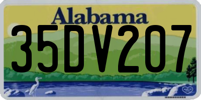 AL license plate 35DV207