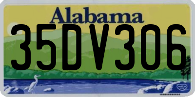 AL license plate 35DV306