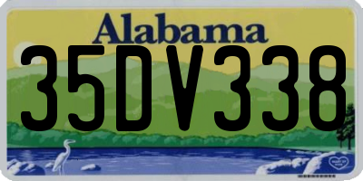 AL license plate 35DV338
