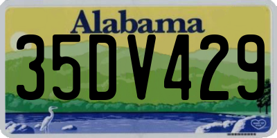 AL license plate 35DV429