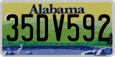 AL license plate 35DV592