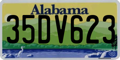 AL license plate 35DV623