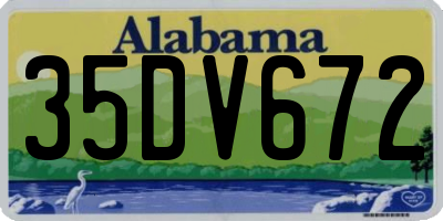 AL license plate 35DV672