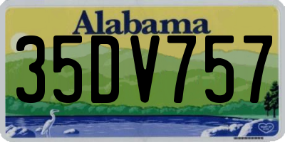 AL license plate 35DV757