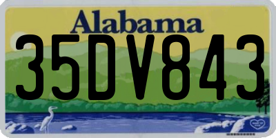 AL license plate 35DV843