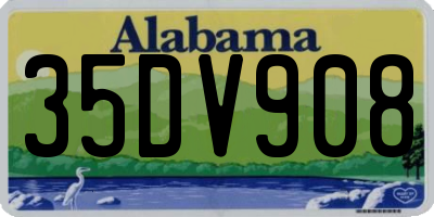 AL license plate 35DV908