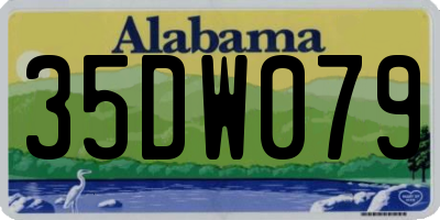 AL license plate 35DW079