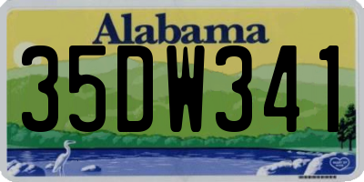 AL license plate 35DW341