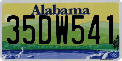 AL license plate 35DW541
