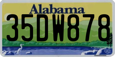 AL license plate 35DW878